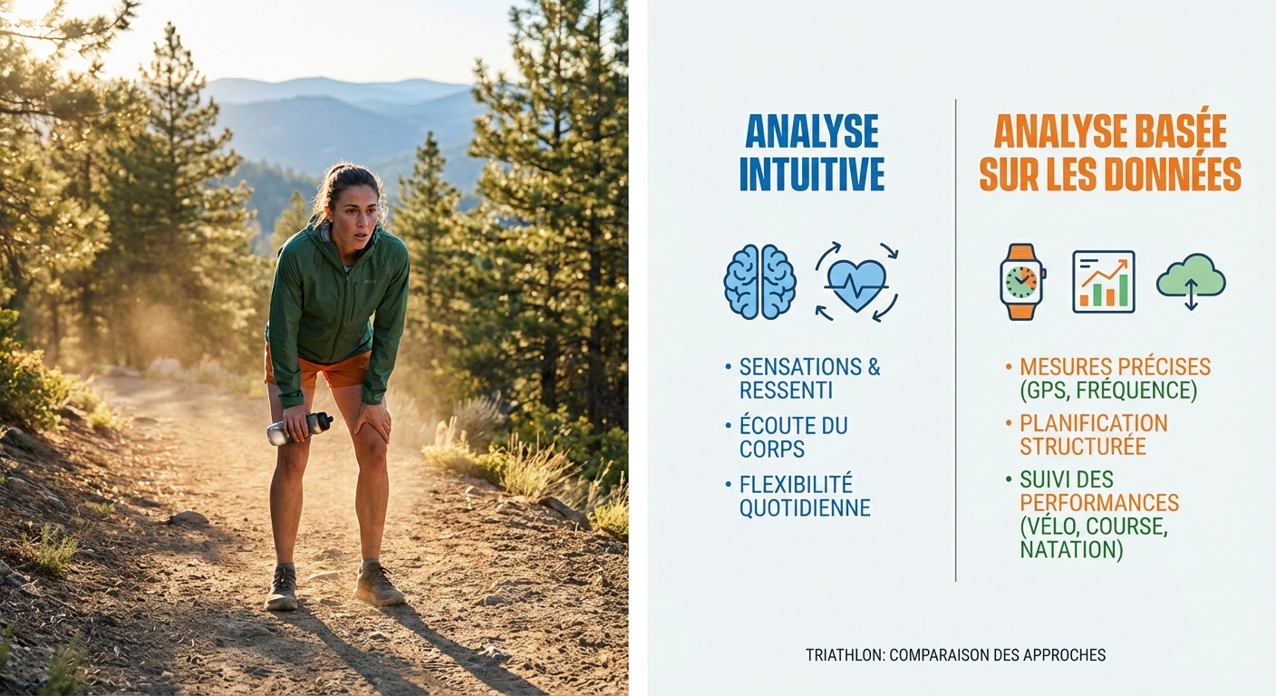 Comparaison entre analyse intuitive et analyse structurée d'une séance de triathlon