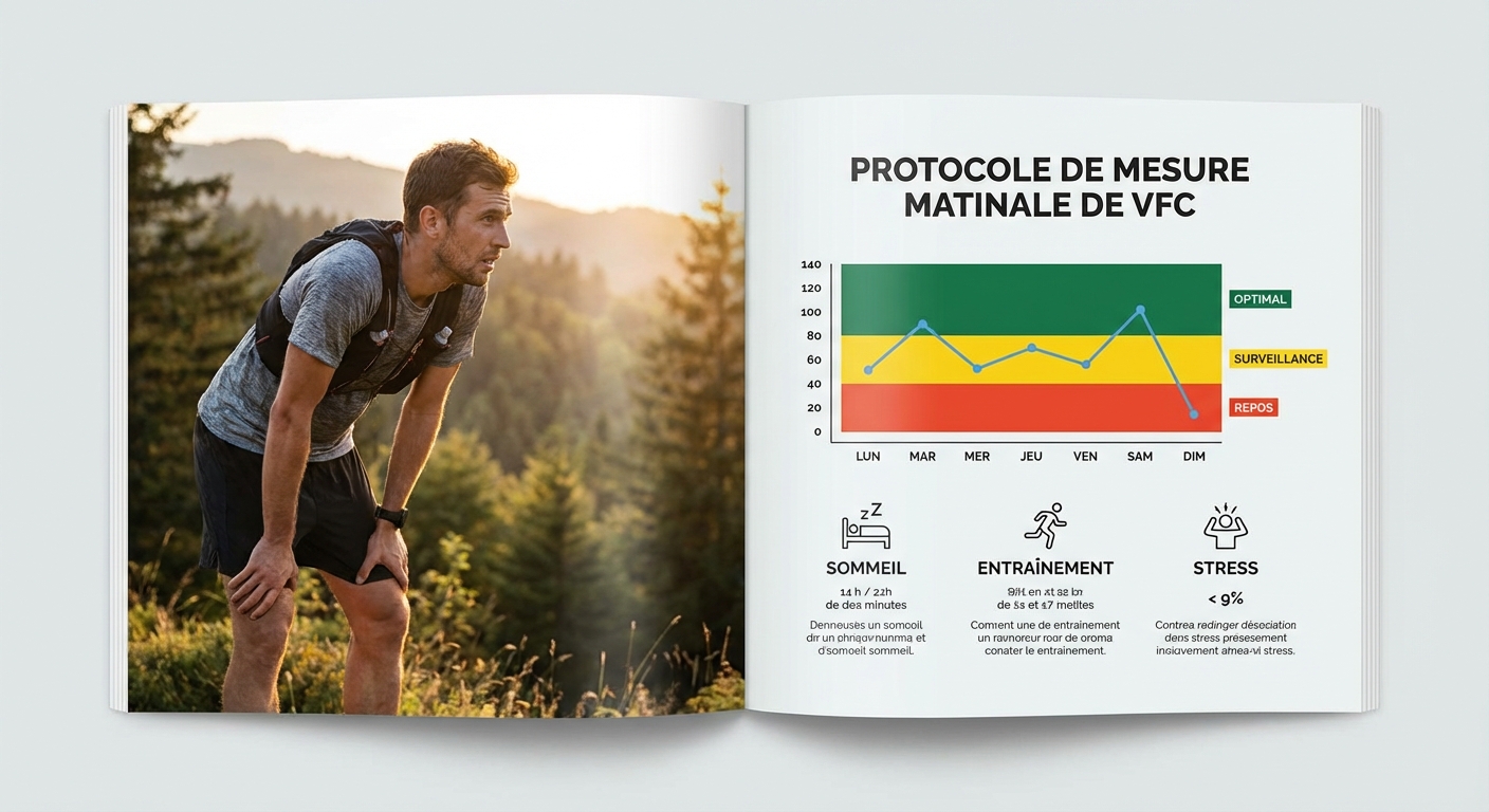 Protocole de mesure HRV matinale et interprétation de la tendance sur 7 jours