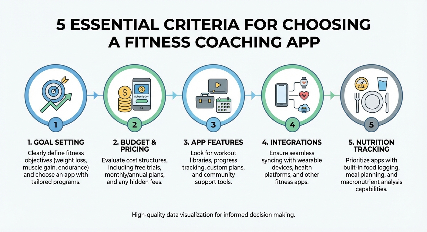 Checklist des 5 critères essentiels pour choisir une application de coach sportif
