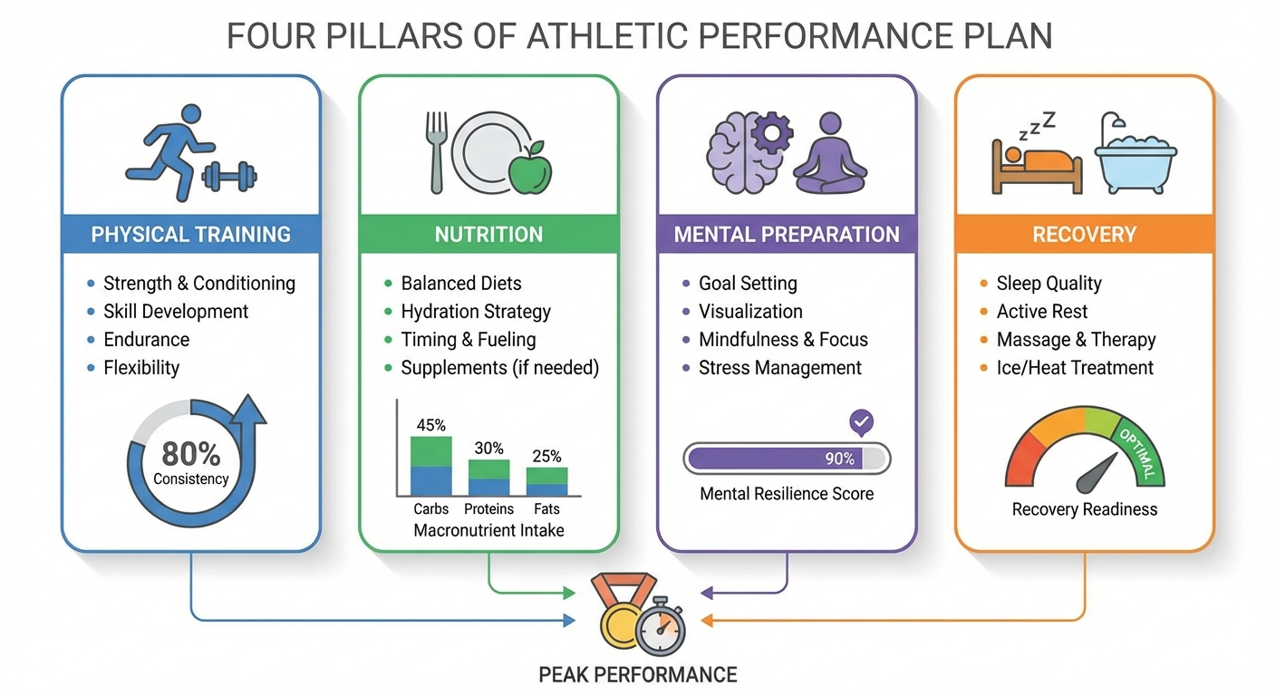 Les quatre piliers d'un plan de performance sportif