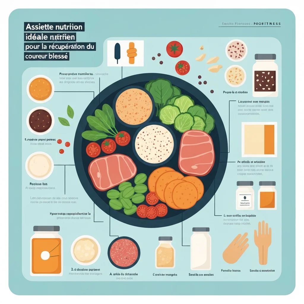 Assiette nutrition idéale pour la récupération du coureur blessé
