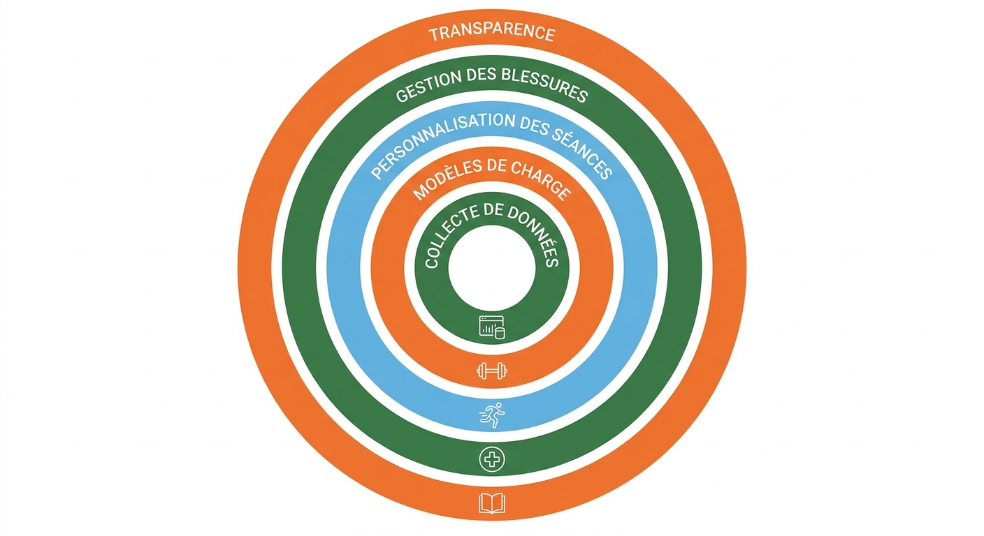 Infographie des 5 familles de critères techniques à examiner