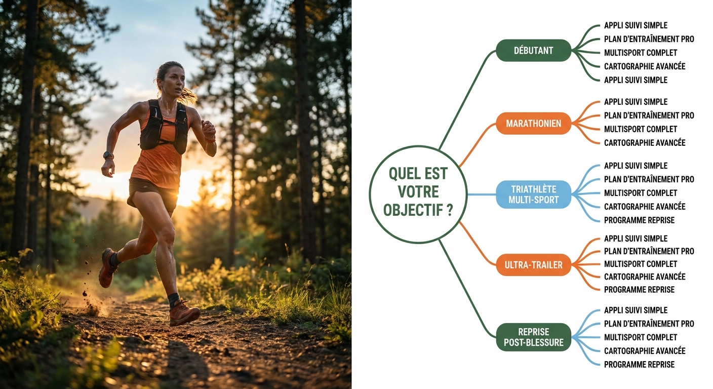 Arbre de décision pour choisir une application running adaptée à votre profil