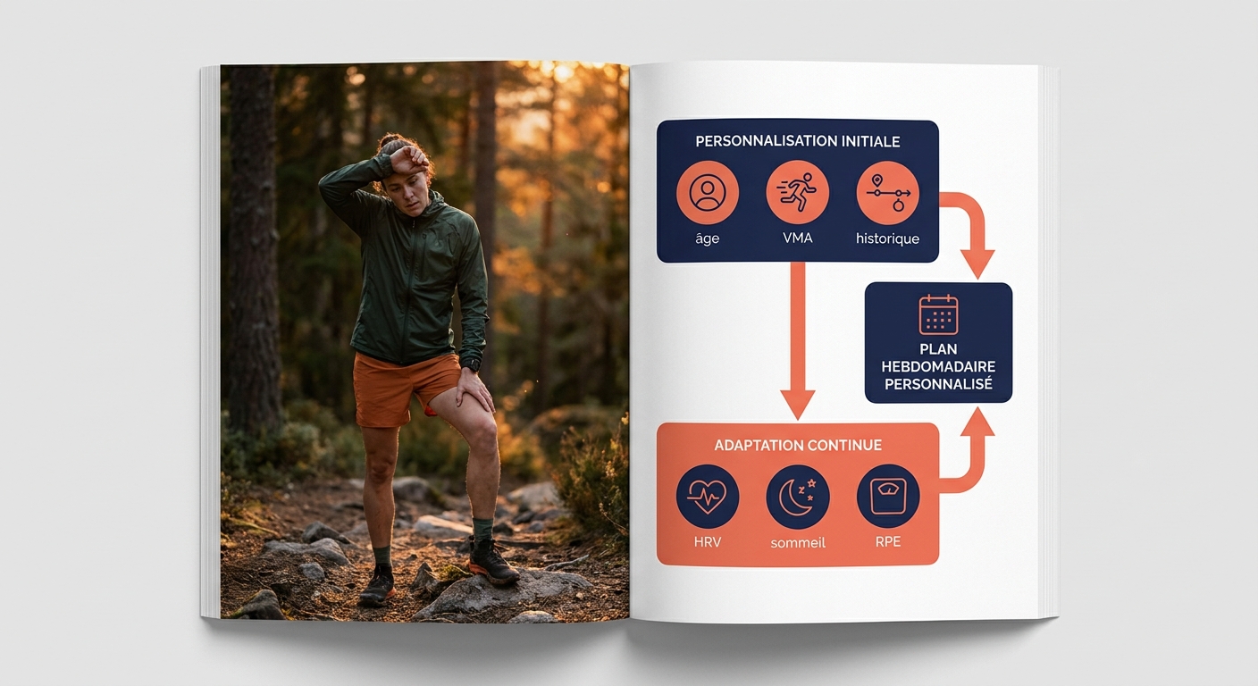 Infographie sur les deux niveaux de personnalisation en coaching running