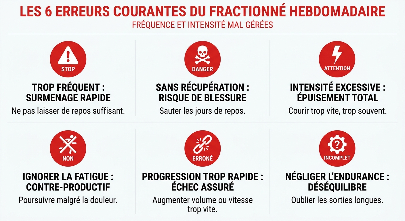 Six erreurs courantes dans la fréquence de fractionné