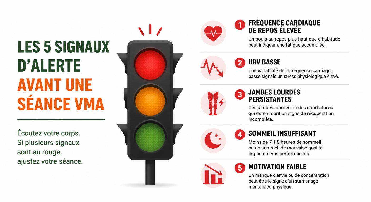 Cinq signaux d'alerte à surveiller avant une séance VMA