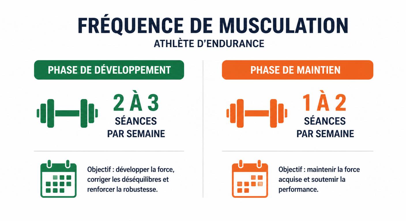 Fréquence de musculation en phase de développement et maintien