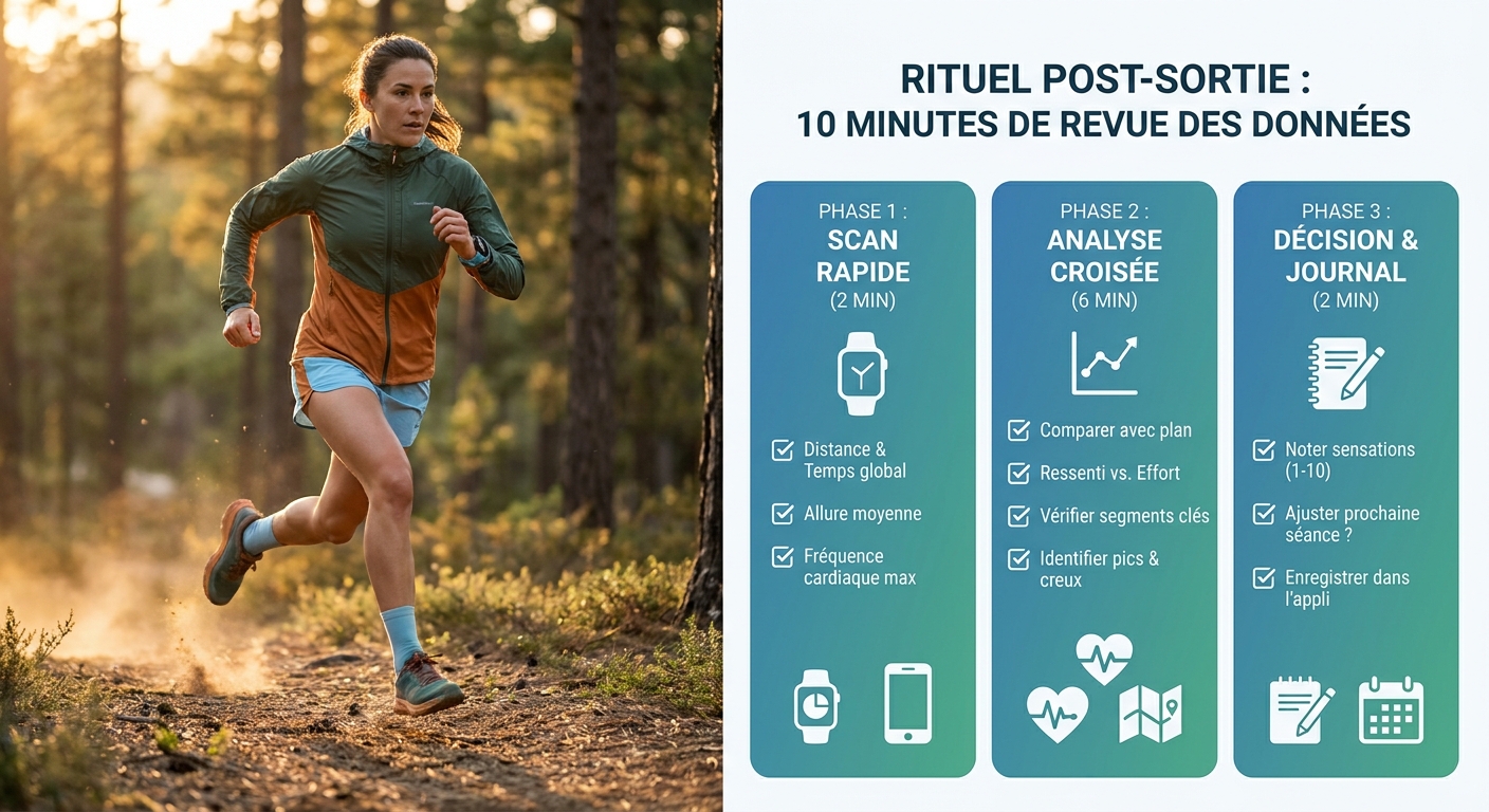 Rituel de lecture post-sortie running en trois phases de dix minutes