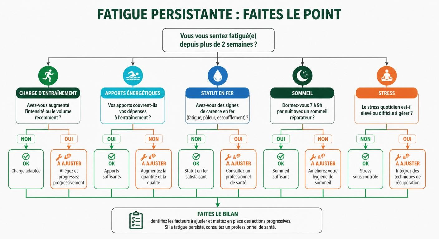 Arbre de décision pour diagnostiquer une fatigue sportive persistante