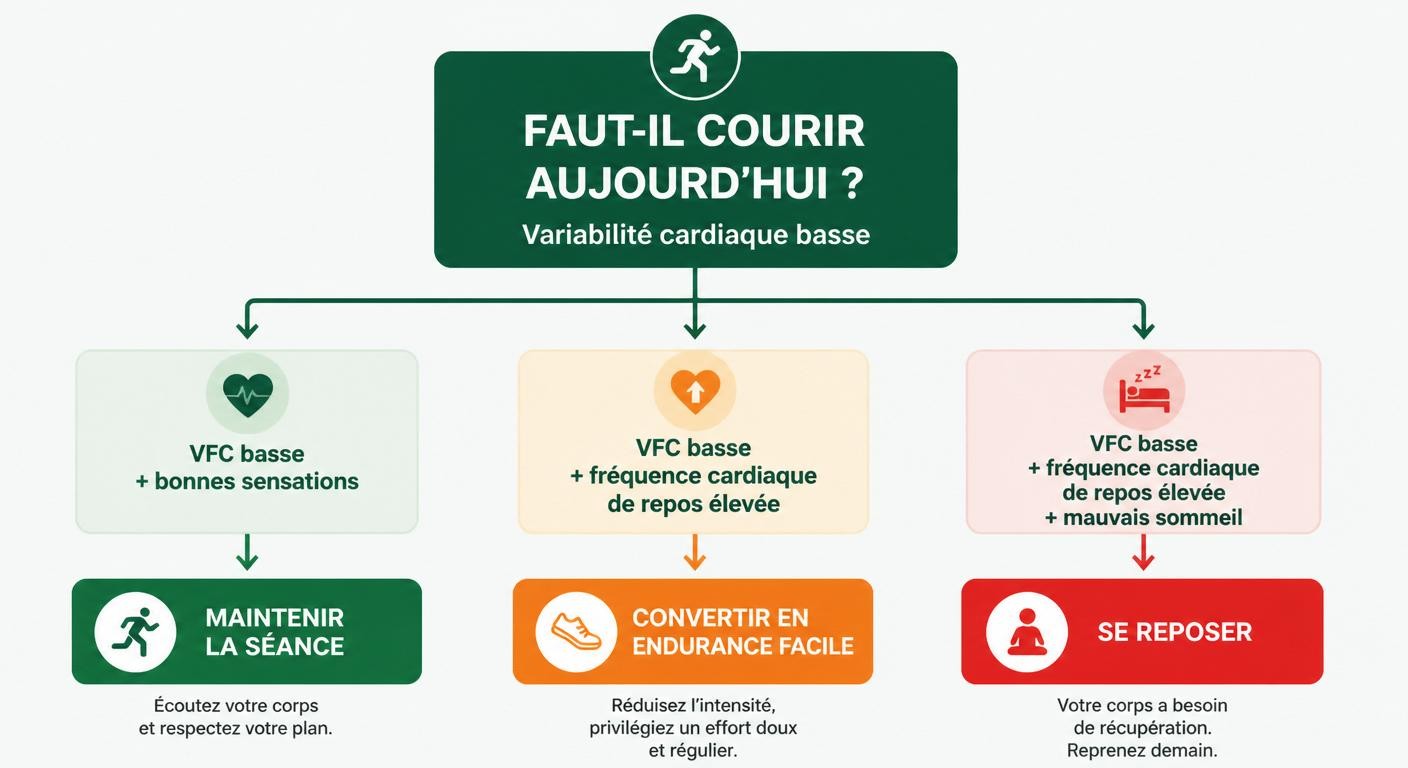 Arbre de décision : courir ou se reposer quand la VFC est basse le matin