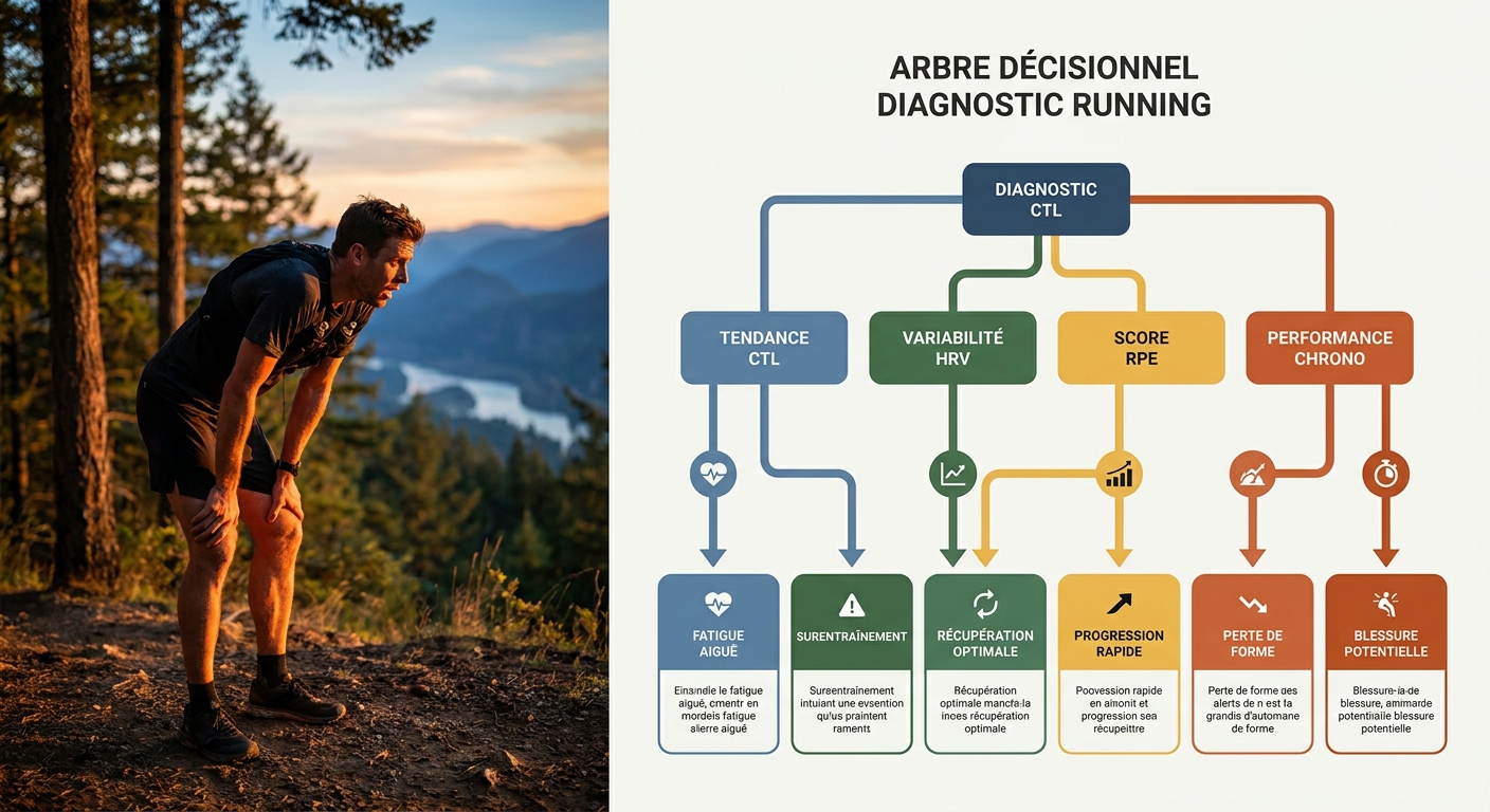Arbre de décision pour diagnostiquer la cause exacte d'un plateau de performance running