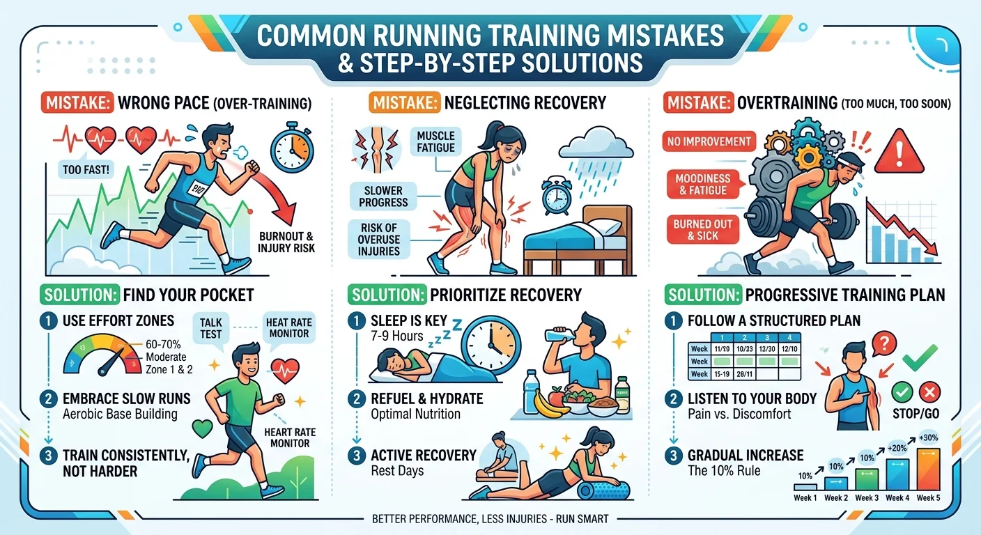 5 erreurs d'entraînement qui bloquent votre progression en course à pied