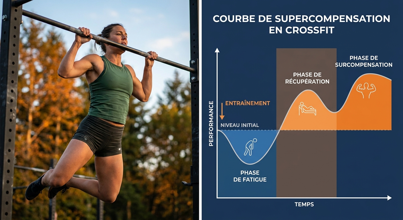 Infographie du cycle de supercompensation en CrossFit
